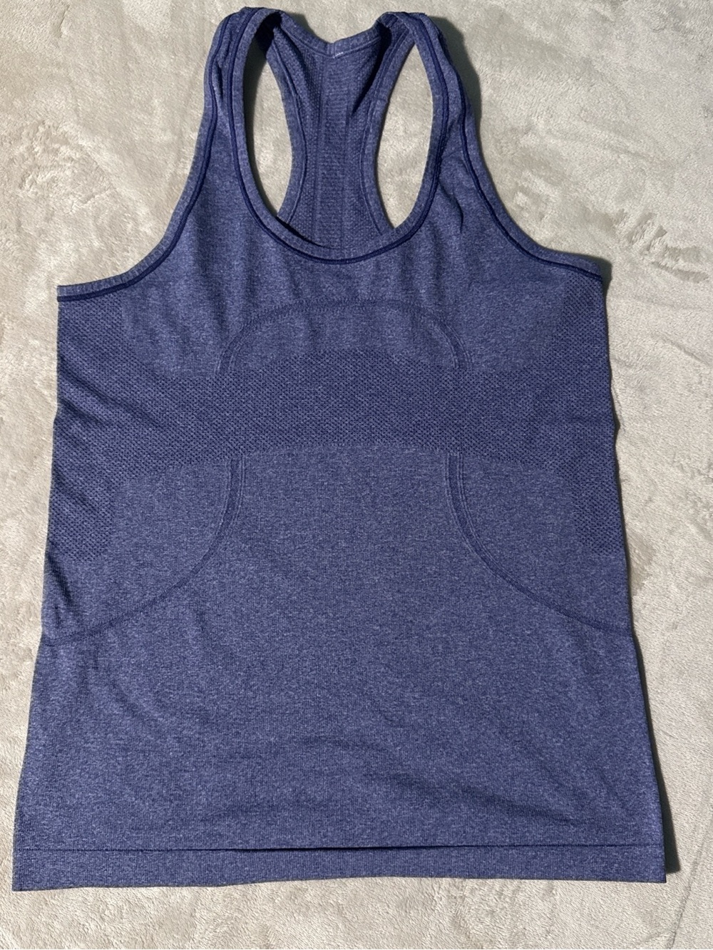 lululemon athletica Heathered Navy Racerback Tank with Front Pocket